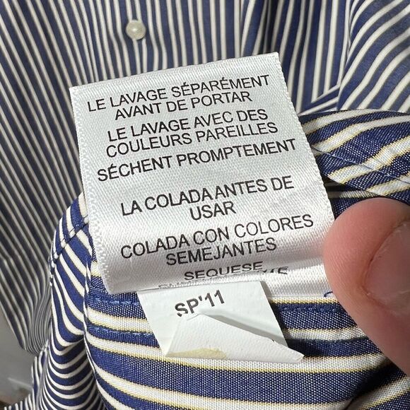 Ben Sherman ,Mens 17,32-33 Xl, long sleeves, button, front, pinstripe shirt - Picture 4 of 7